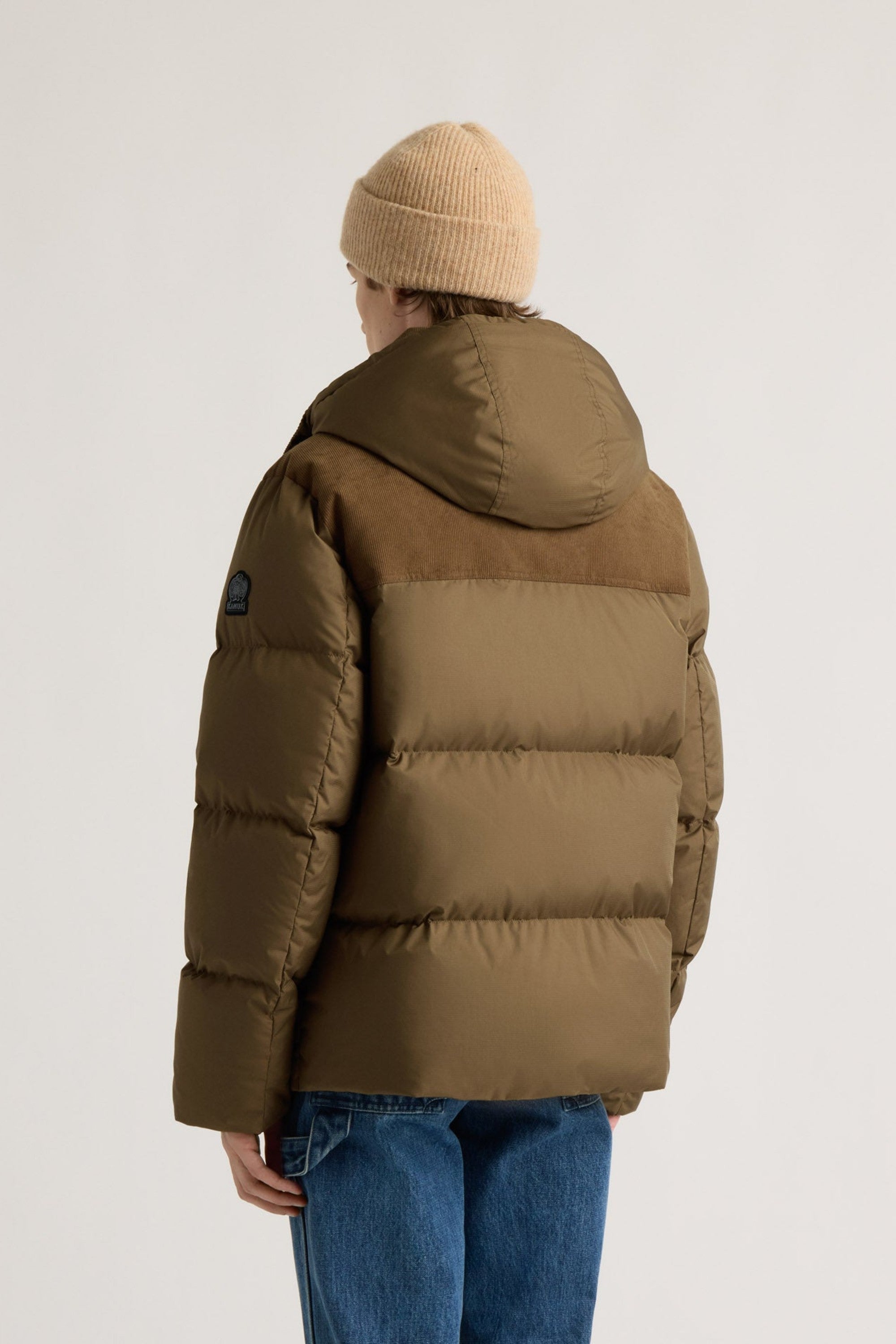 Kanuk Men's Montauban Mixed-Media Puffer – Bark