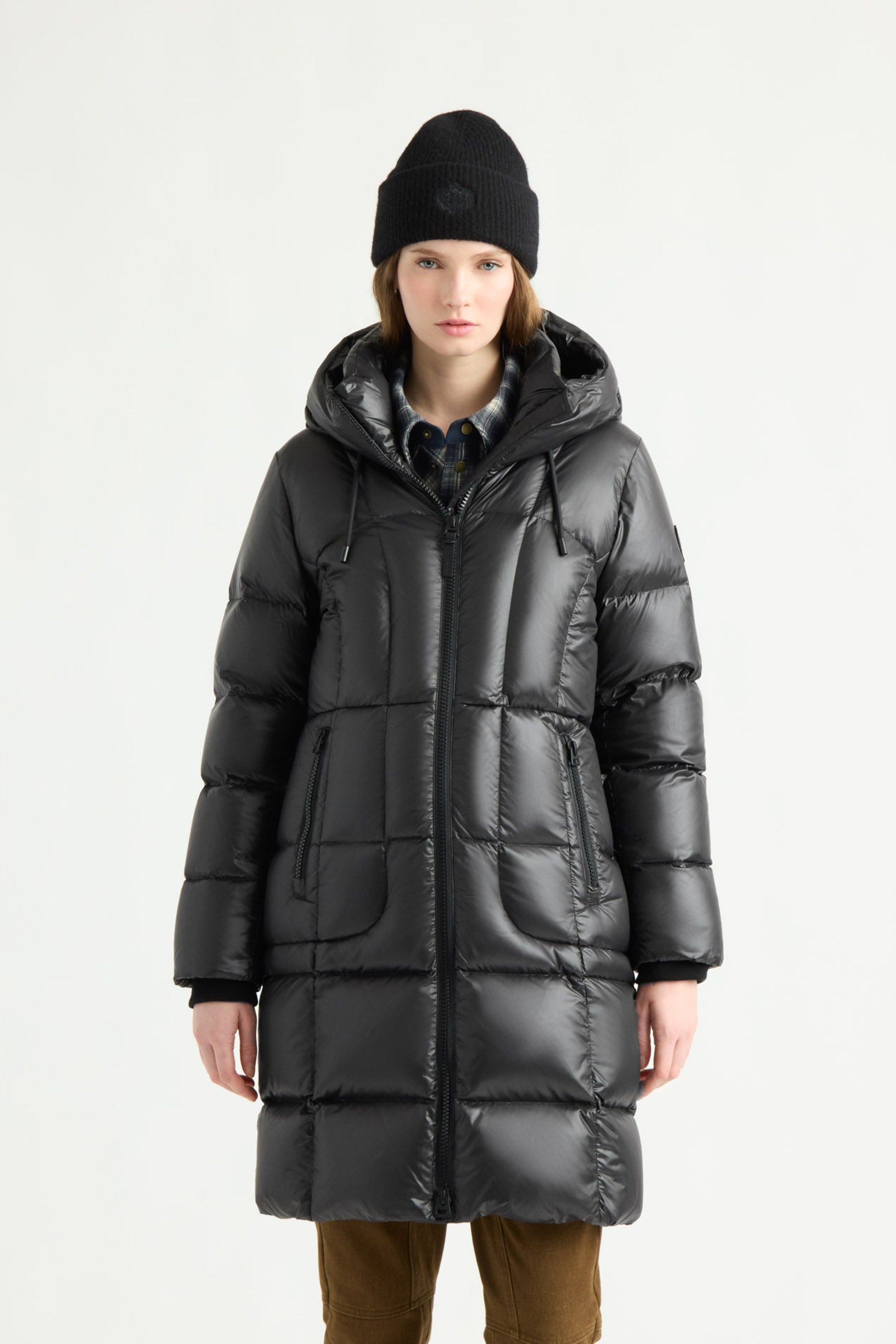 Kanuk Women's Notting Hill Quilted Shiny Puffer – Black