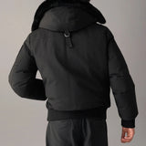 Moose Knuckles Original Ballistic Down Bomber Black/Black – back
