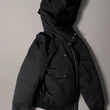 Moose Knuckles Original Ballistic Down Bomber Black/Black – flat lay