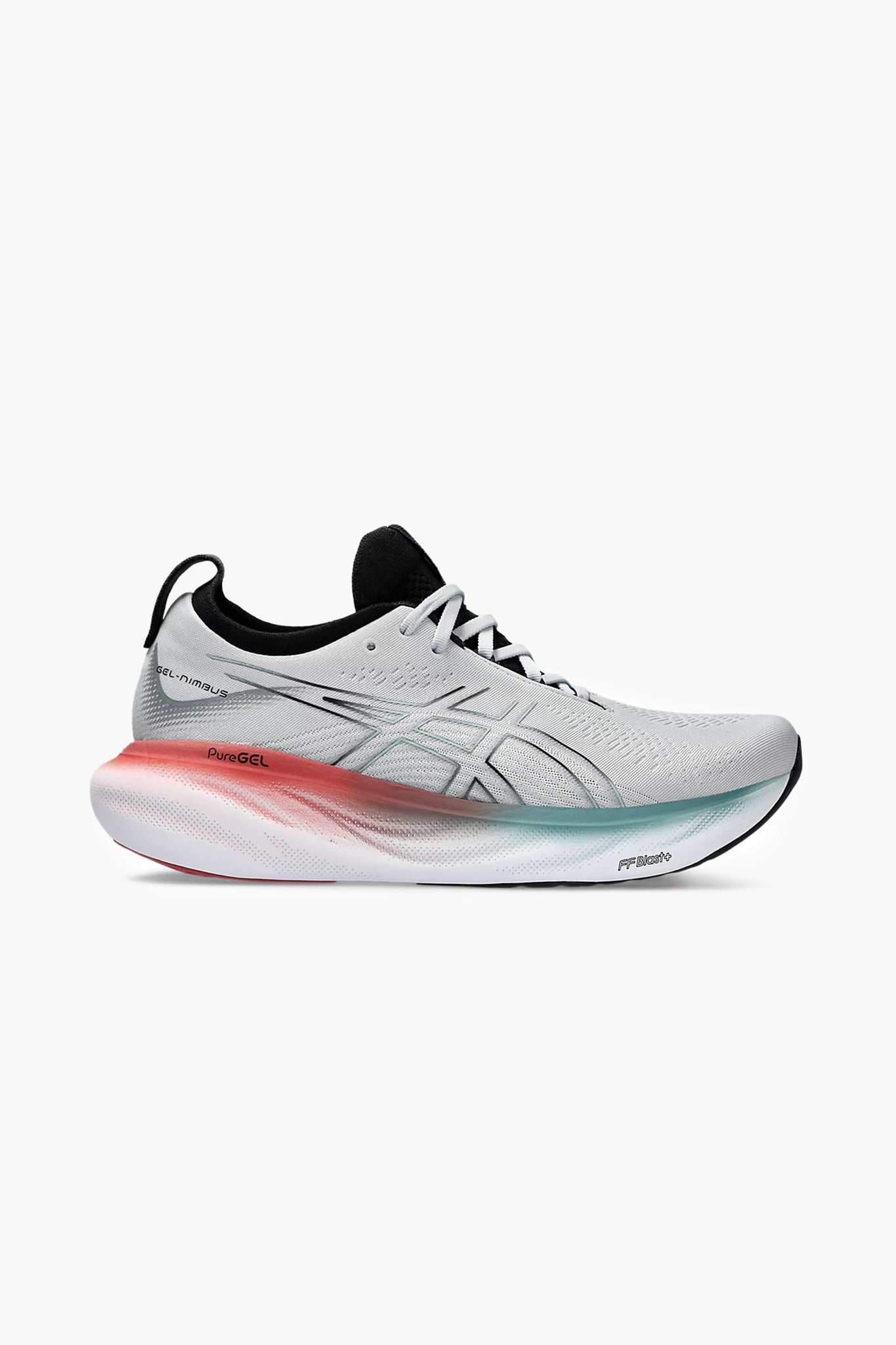 ASICS Men's Gel Nimbus 25 in Piedmont Grey/Foggy Teal
