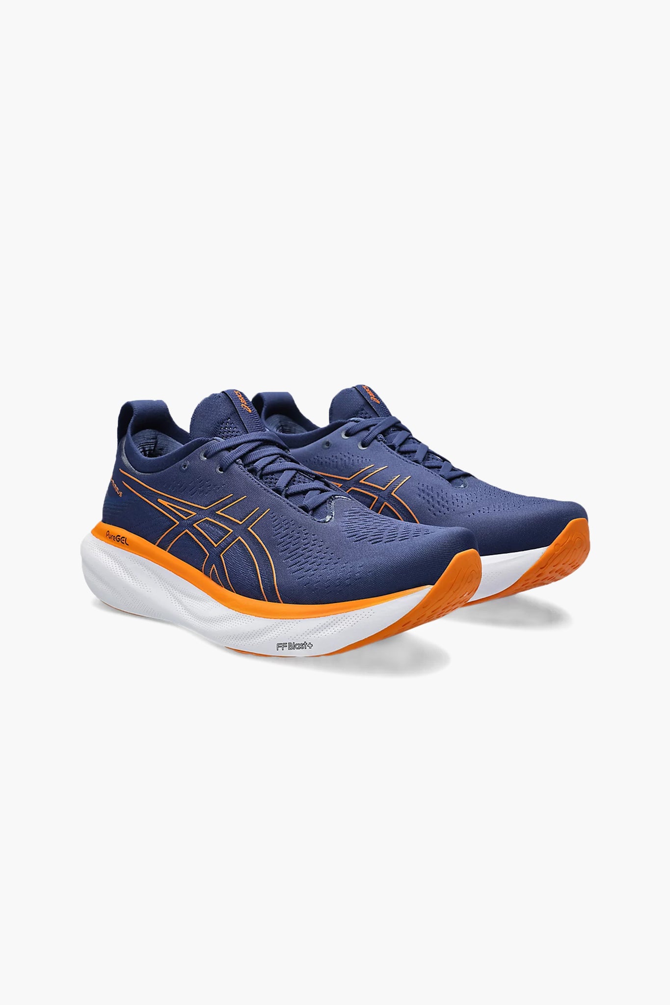 ASICS Men's Gel Nimbus 25 in Deep Ocean/Bright Orange