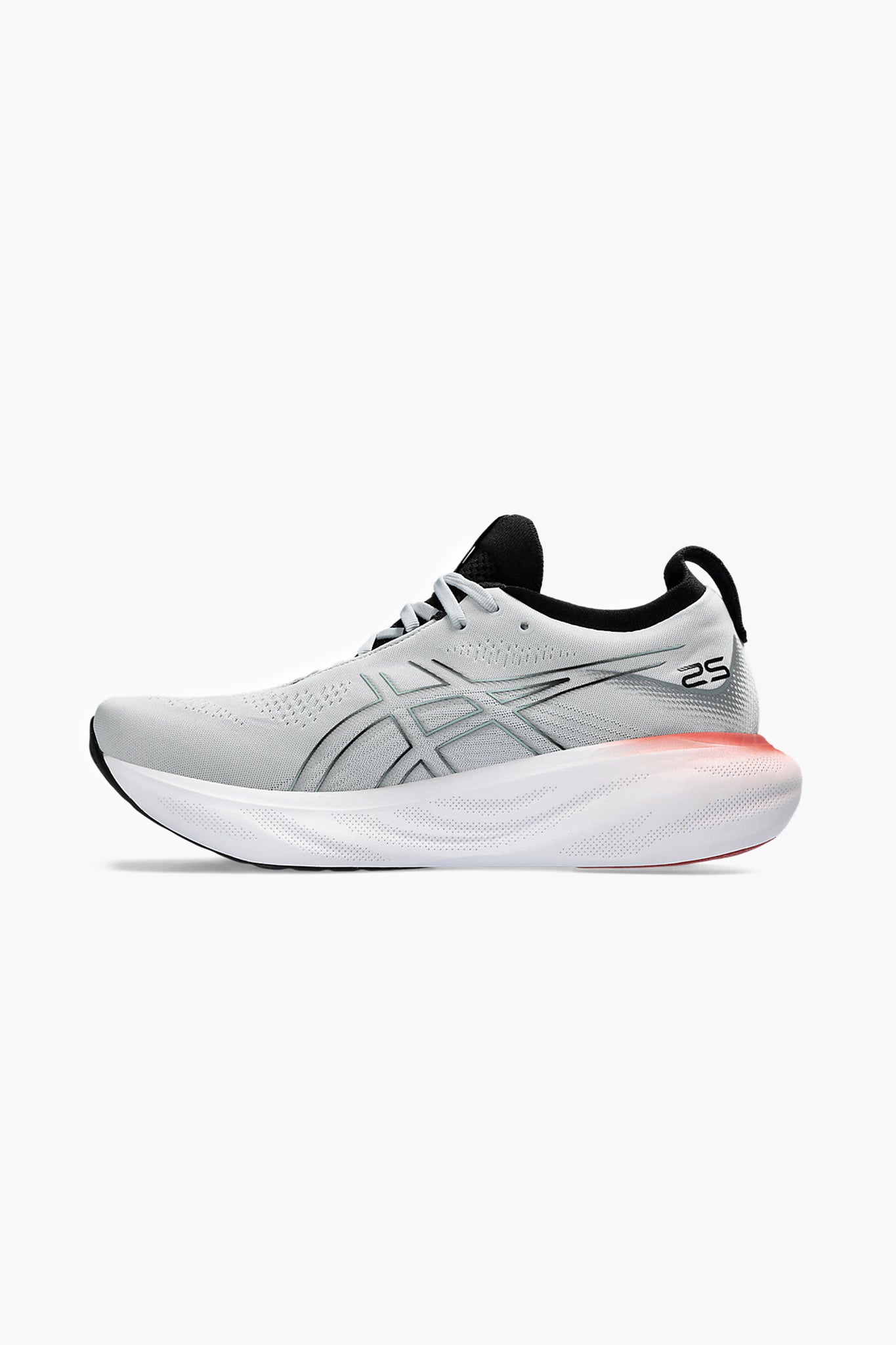 ASICS Men's Gel Nimbus 25 in Piedmont Grey/Foggy Teal