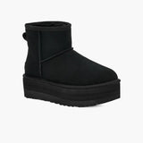 Mini-bottines à plateforme classiques UGG pour femmes en noir 