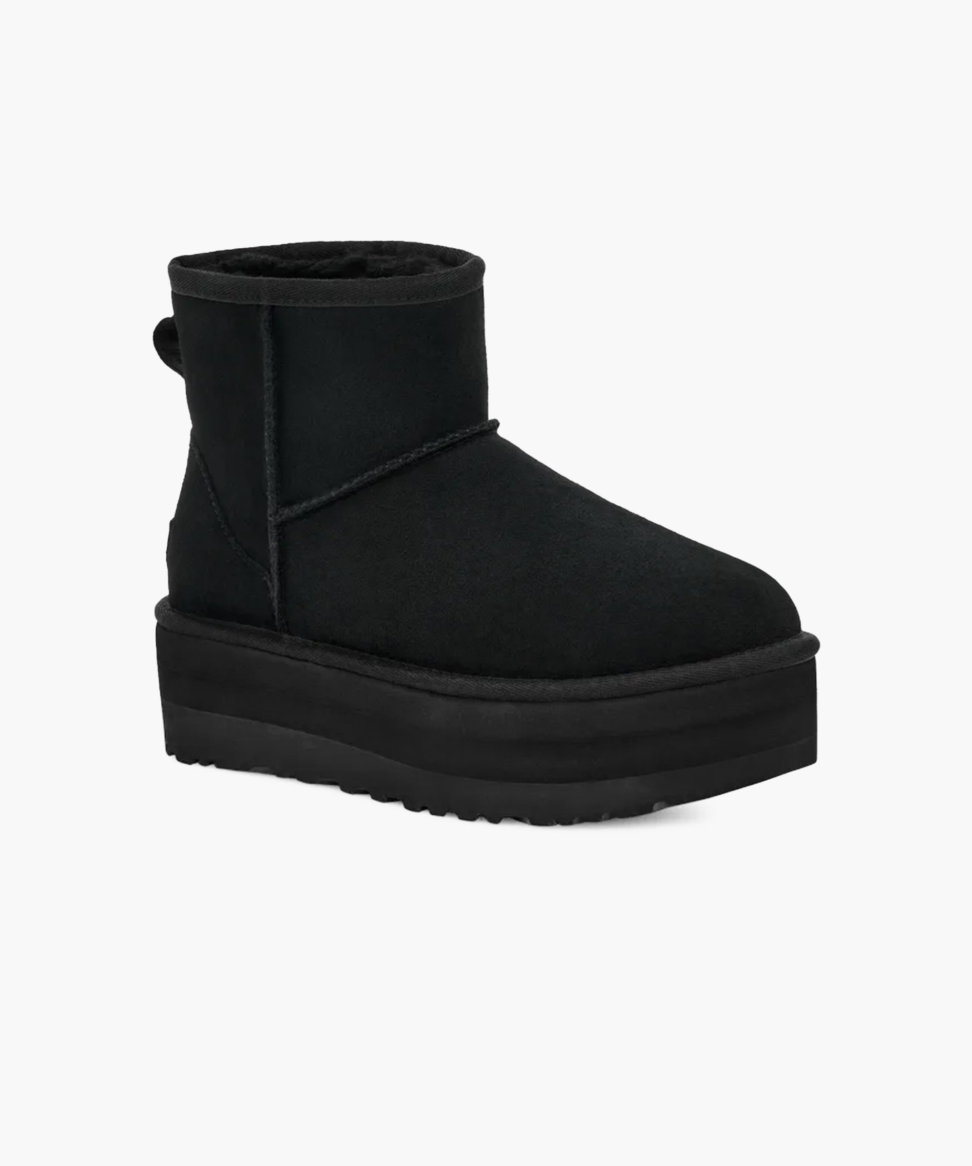 Mini-bottines à plateforme classiques UGG pour femmes en noir 