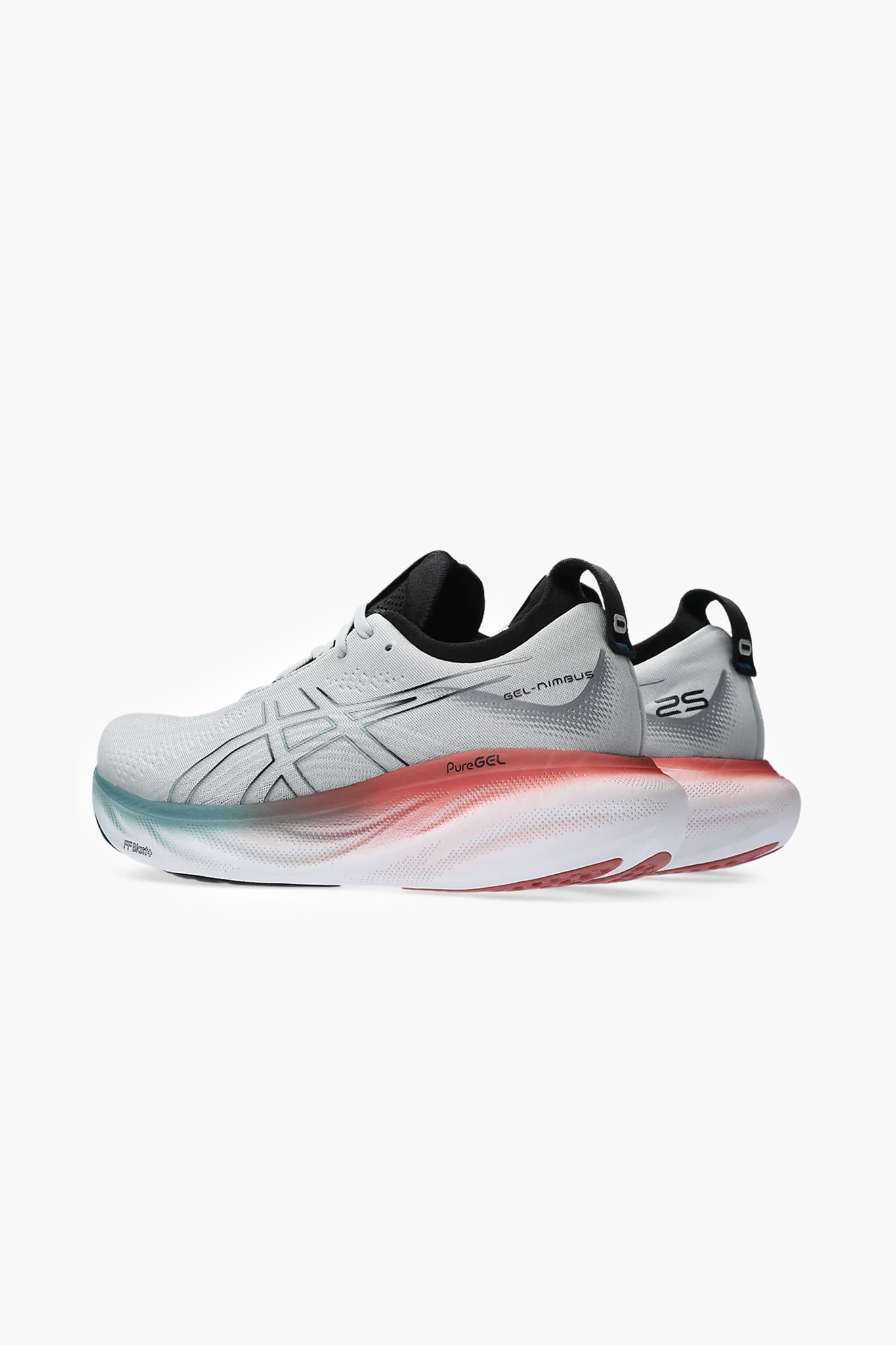 ASICS Men's Gel Nimbus 25 in Piedmont Grey/Foggy Teal