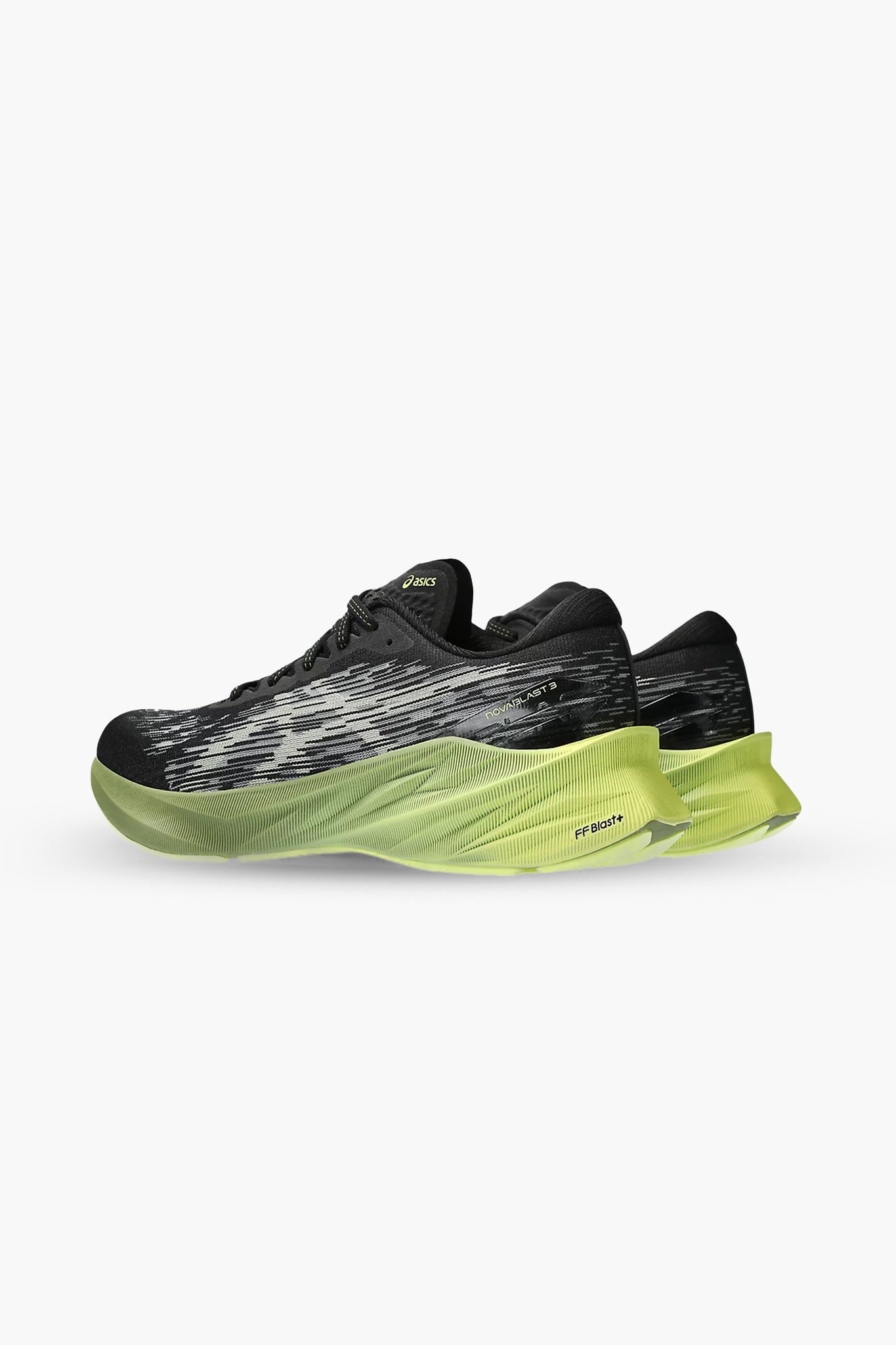 ASICS Men's Novablast 3 in Black/Dried Leaf Green
