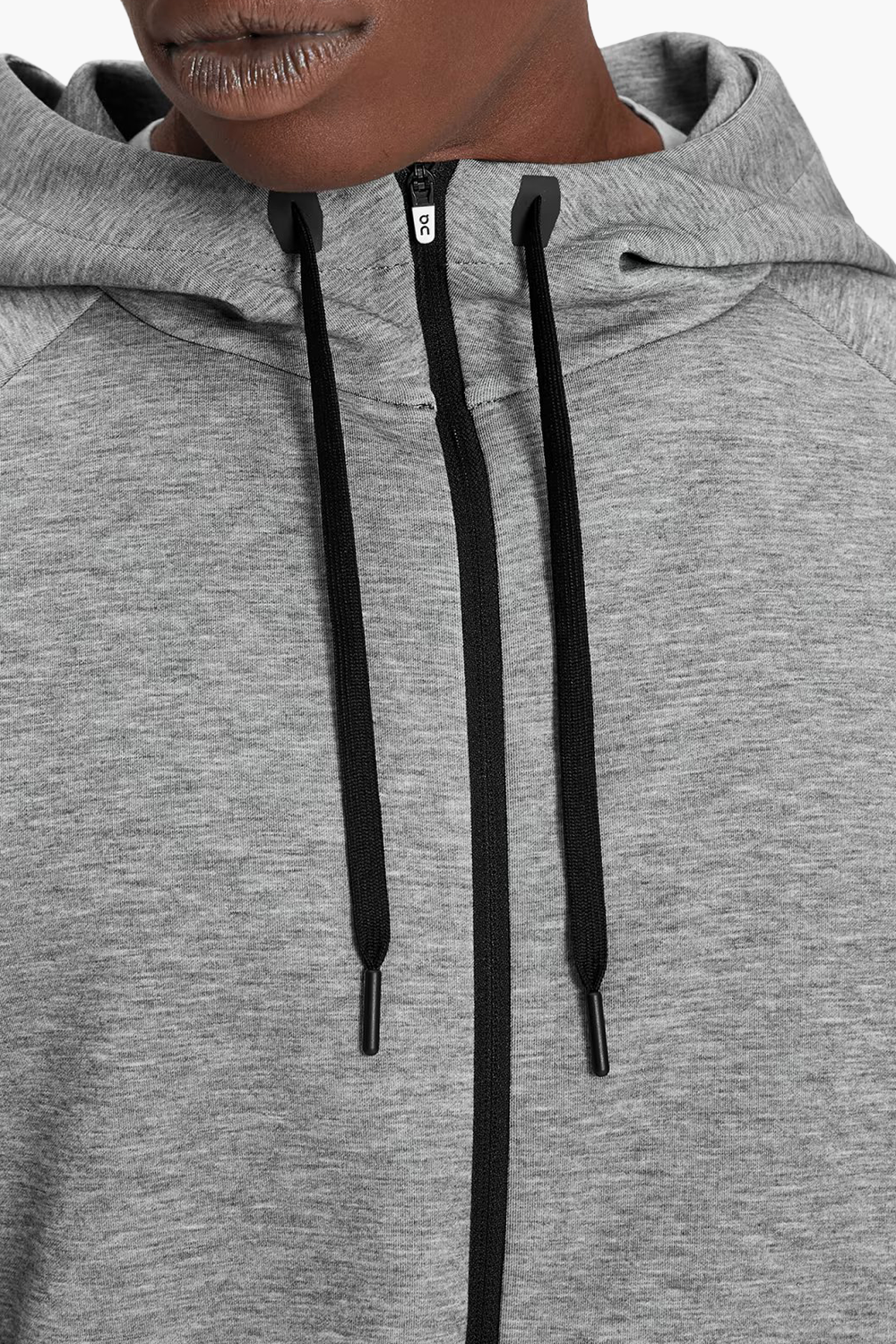 ON | Men's Zipped Hoodie in Grey
