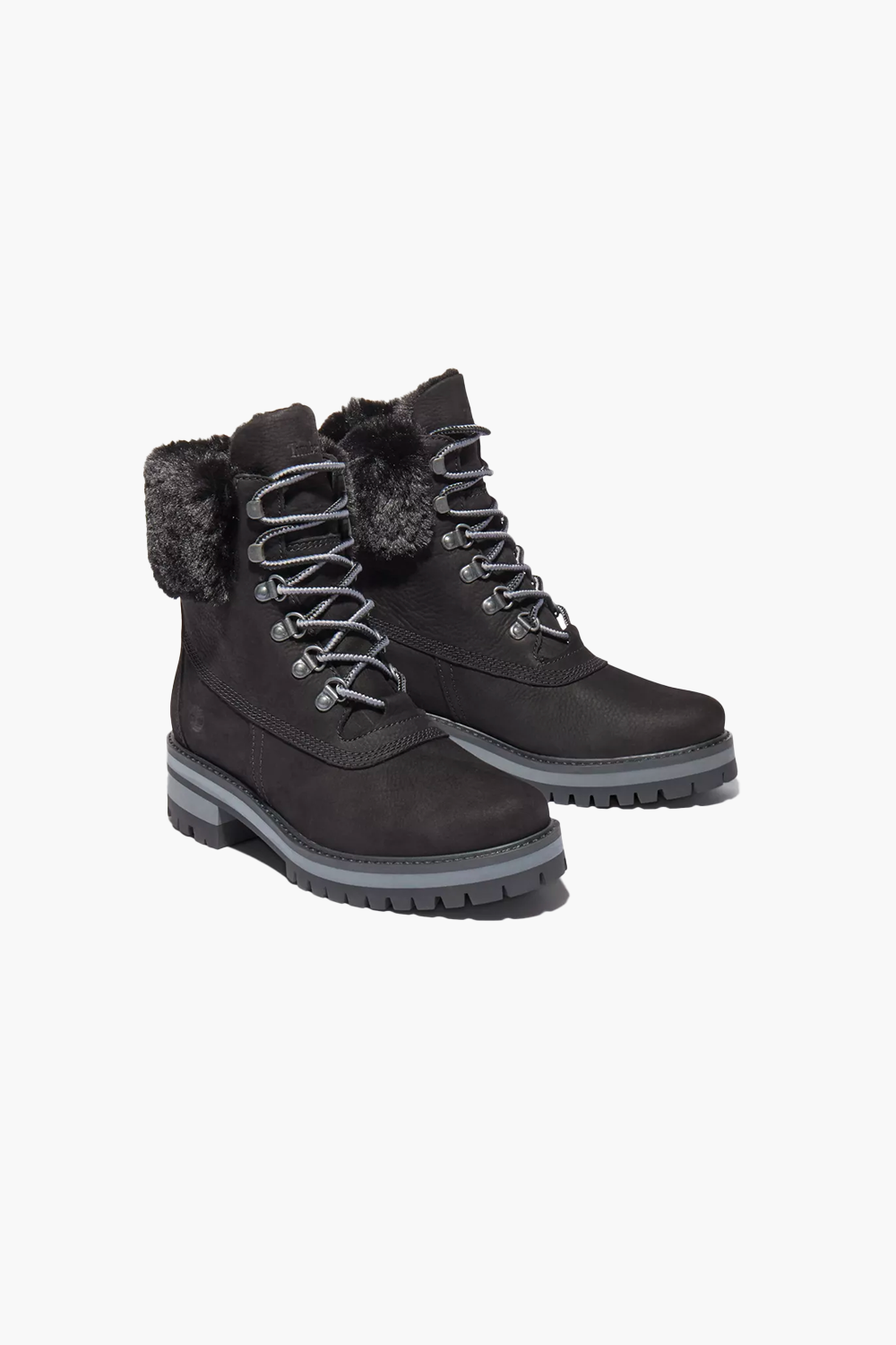 Timberland Women's Courmayeur Valley 6-inch Waterproof Faux-Fur Boots in Black TB0A2JQD001