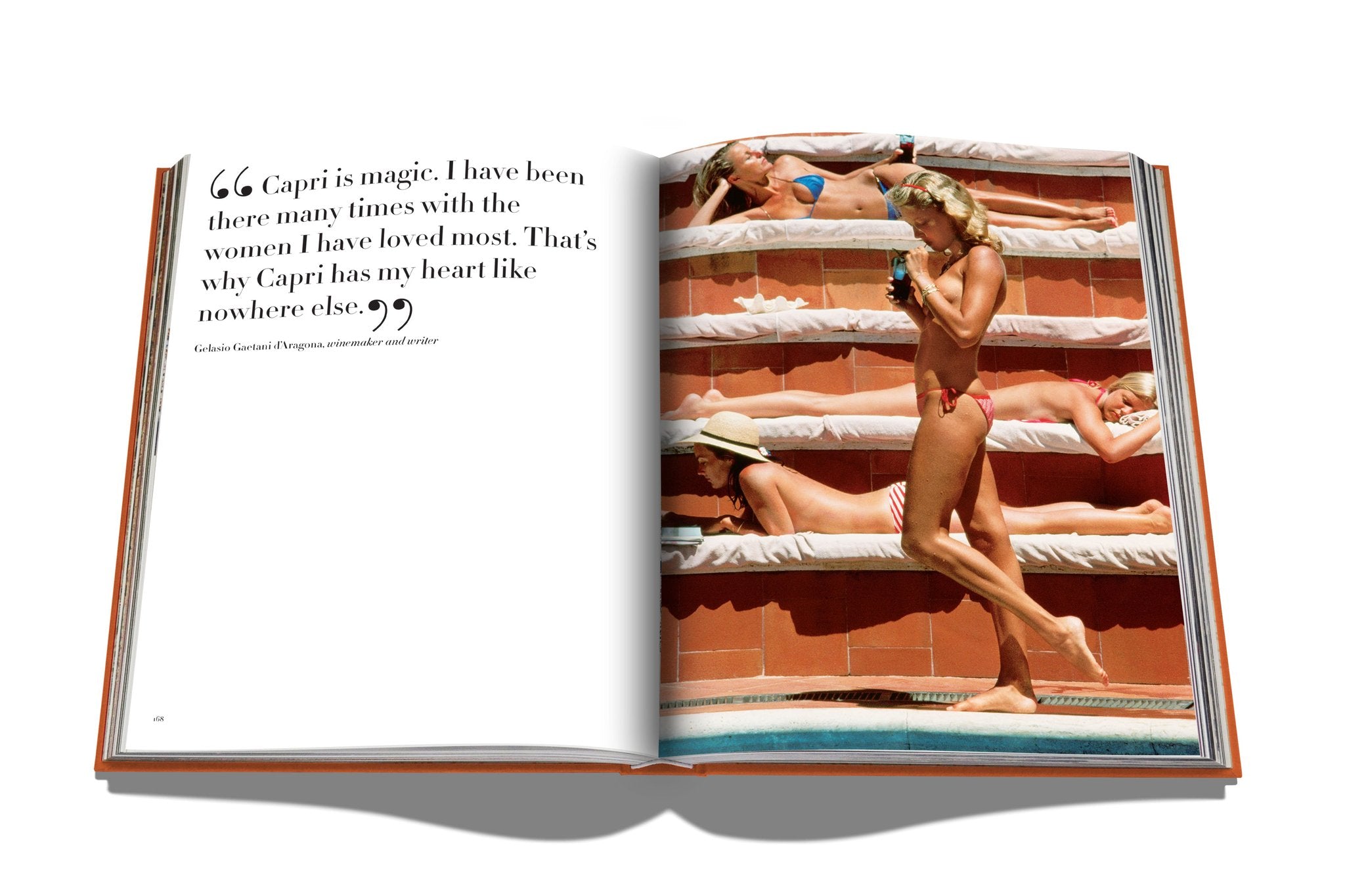 ASSOULINE Capri Dolce Vita Hardcover Book by Cesare Cunaccia